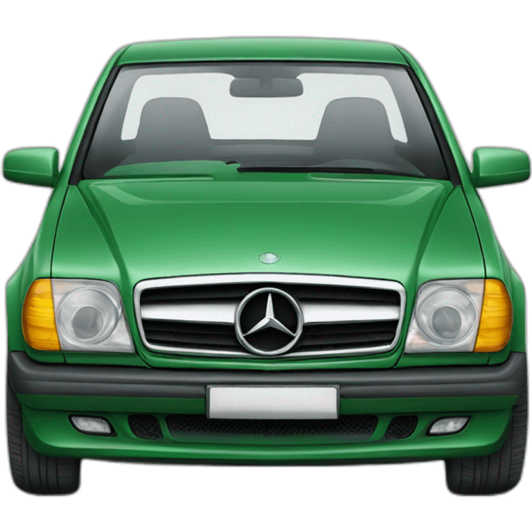 voiture mercedes  verte emoji