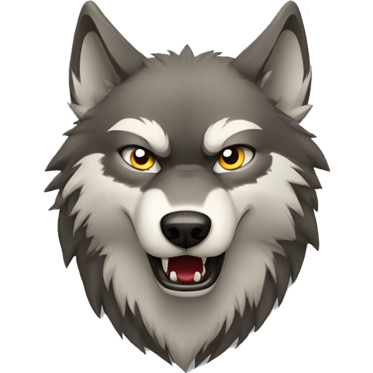 angry wolf emoji