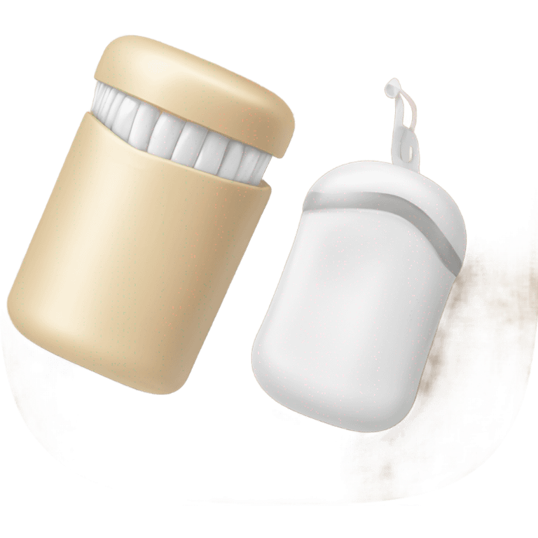 Beige dental floss emoji