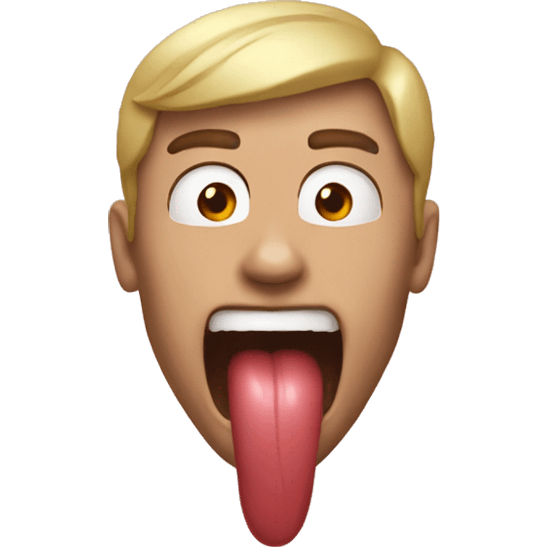 Gooner tongue emoji