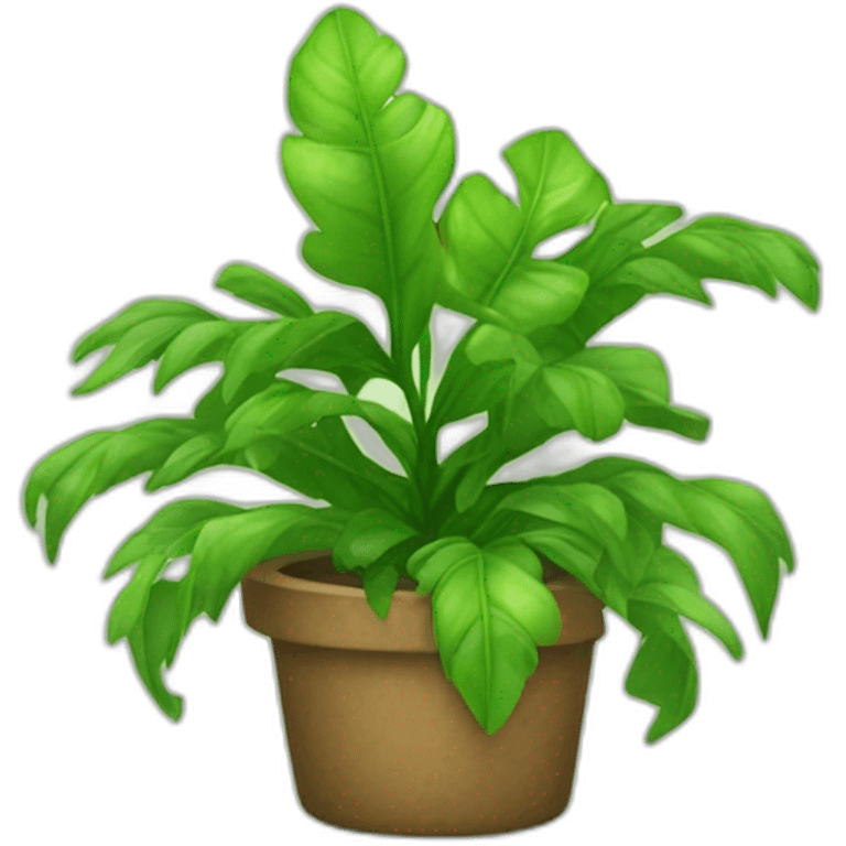 Une plante avec des pieds emoji