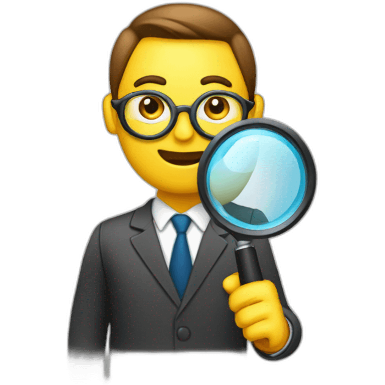 IT auditor with magnifying glass emoji