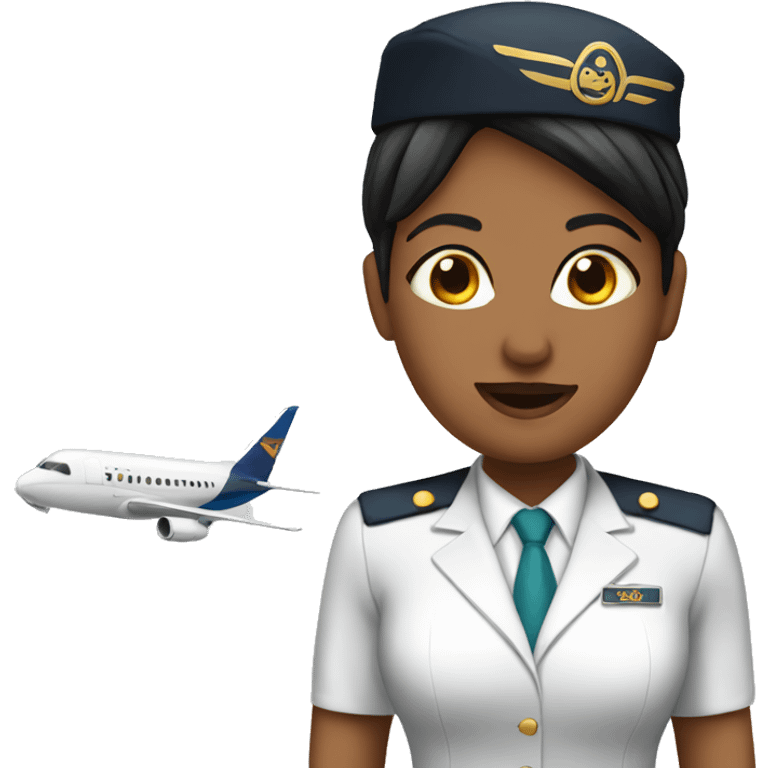 Flight attendant emoji