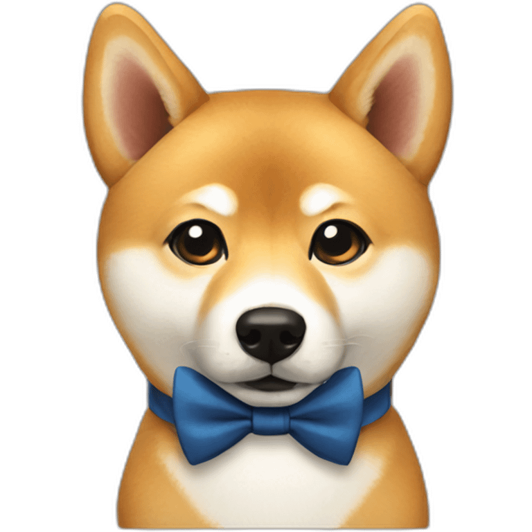 shibe with bowtie emoji