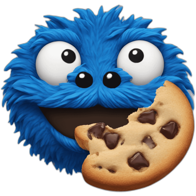 Cat Cookie Monster emoji