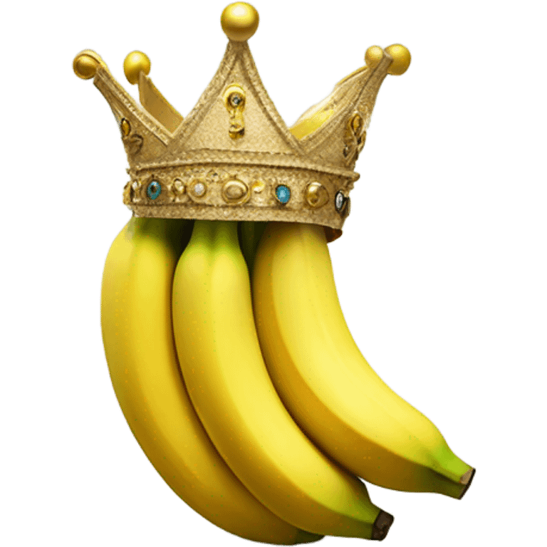 banana with a crown emoji