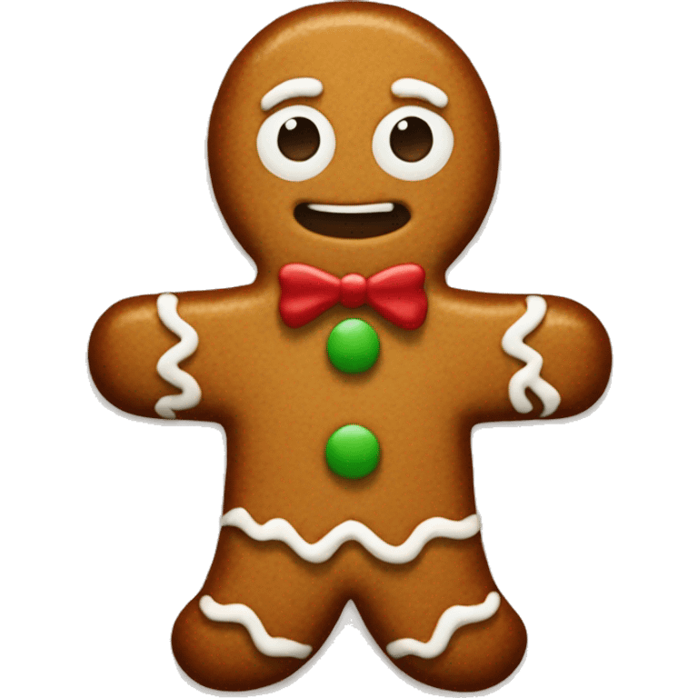 Gingerbread man emoji