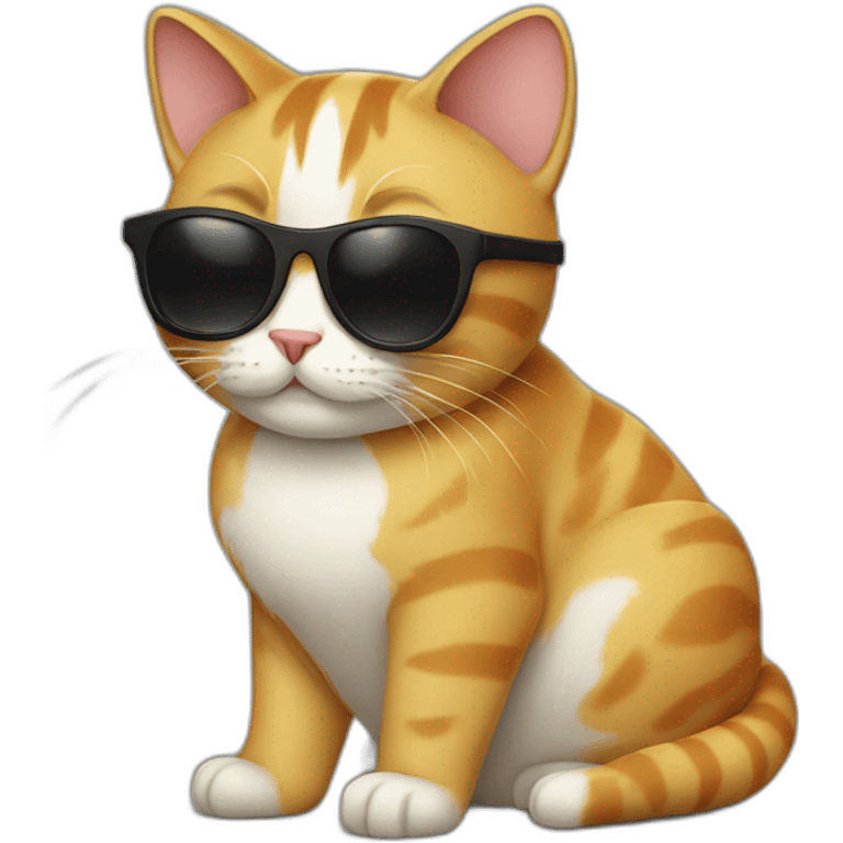 Cat with sunglasses emoji