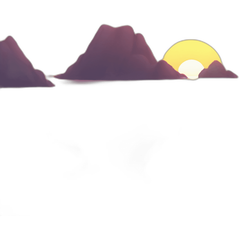 cute sunset emoji