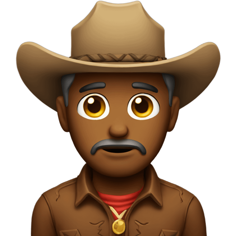 Sad cowboy emoji