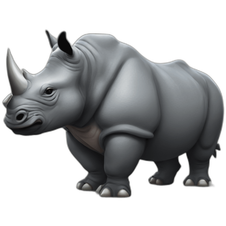 Rocksteady the rhino emoji