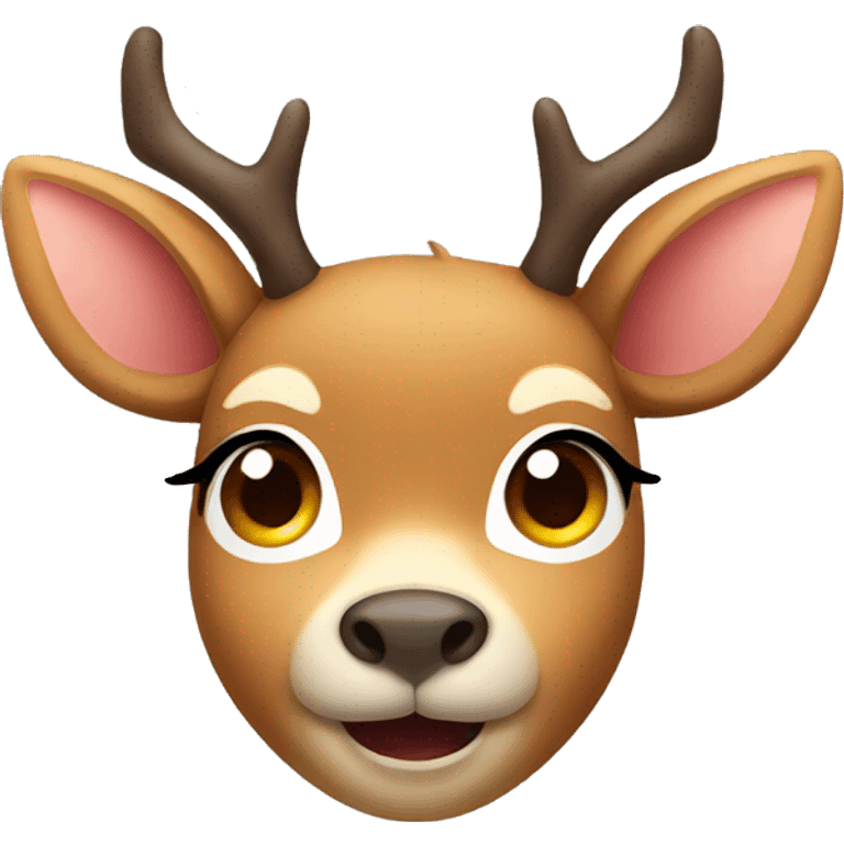 Cute deer face emoji