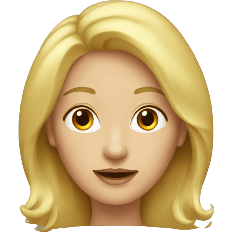 Blonde mature female emoji