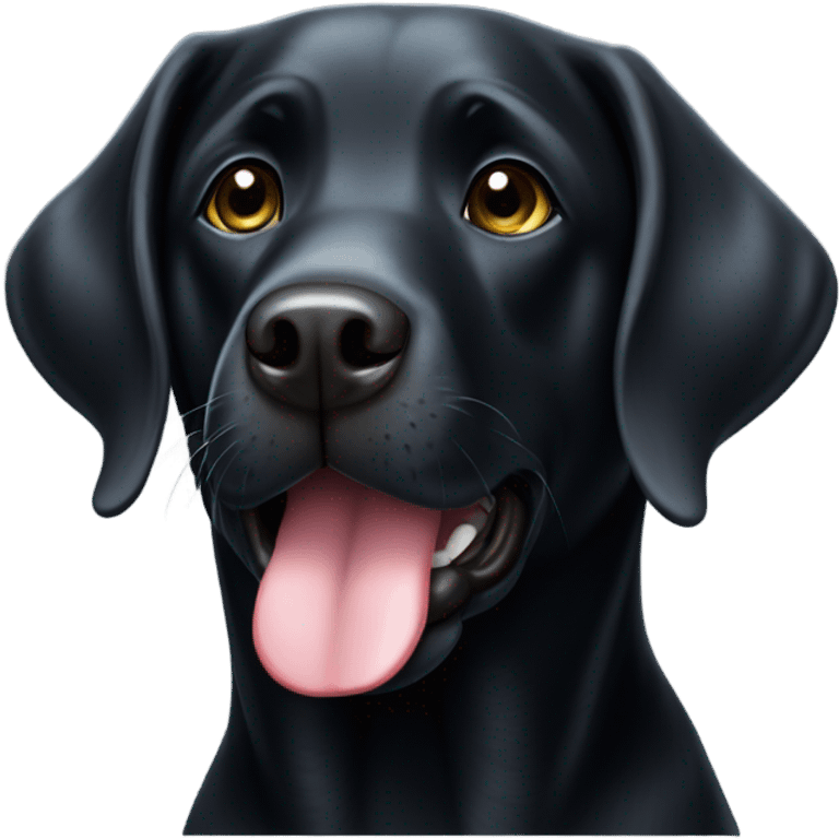 Black Labrador  emoji