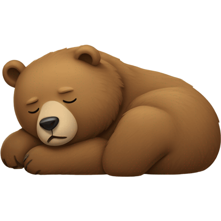 Hibernating bear emoji