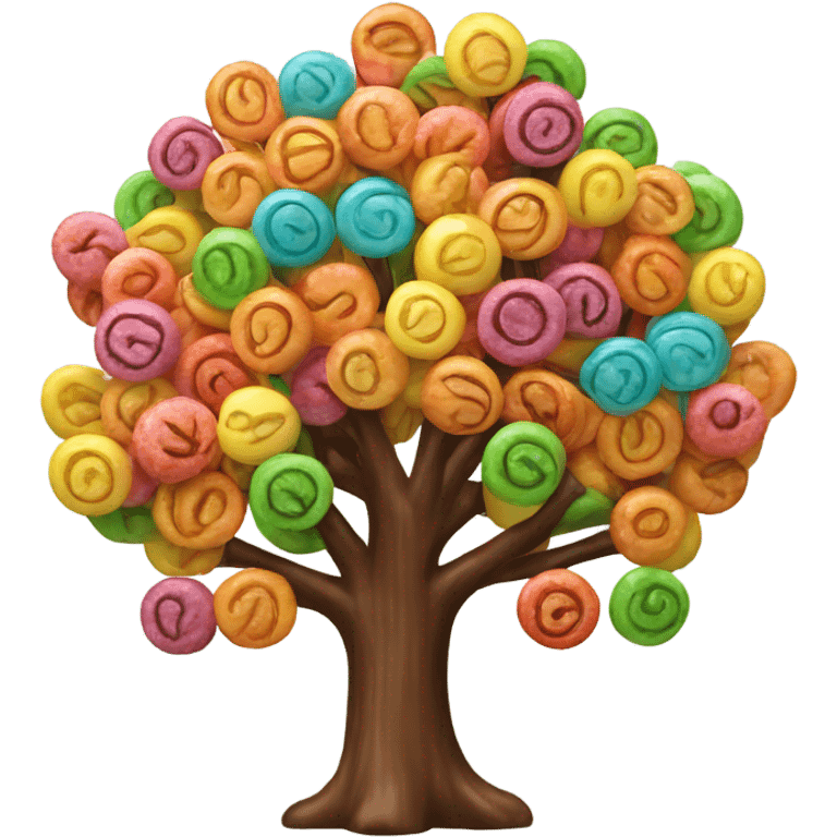 tree made of Lolipops emoji