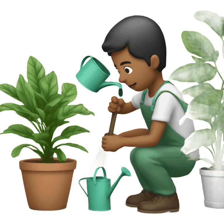 Watering plants  emoji