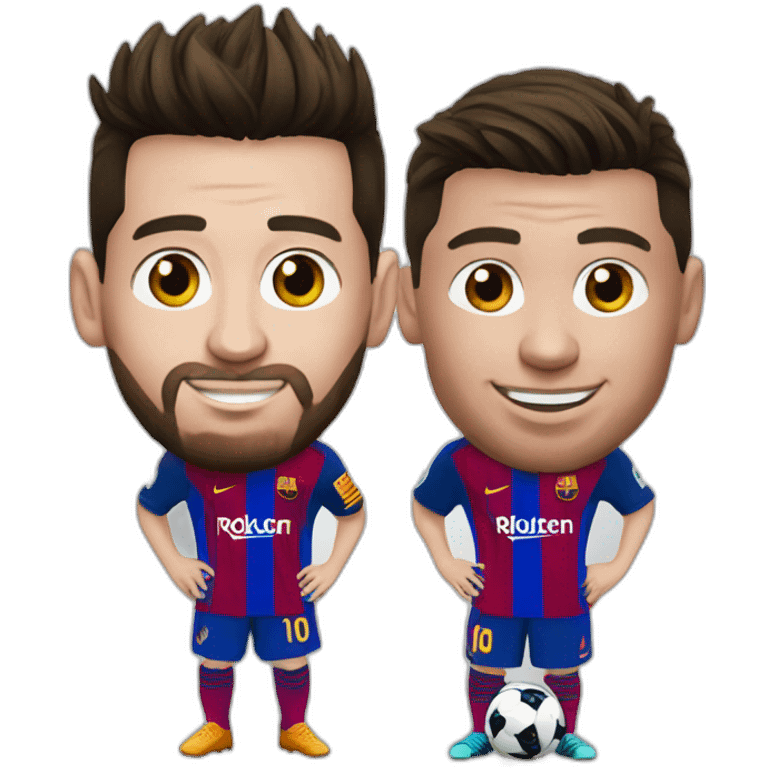 Messi sur Ronaldo emoji