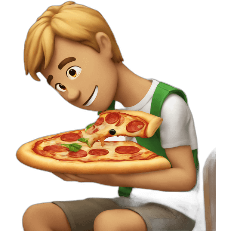 a pizza eating mahmoud emoji