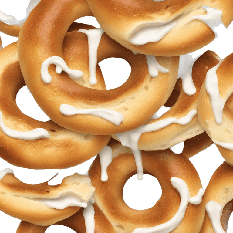 bagel with cream cheese emoji