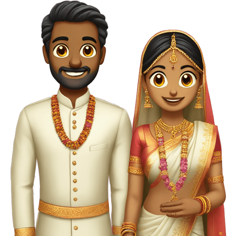 wedding hindu vetti sattai couples emoji