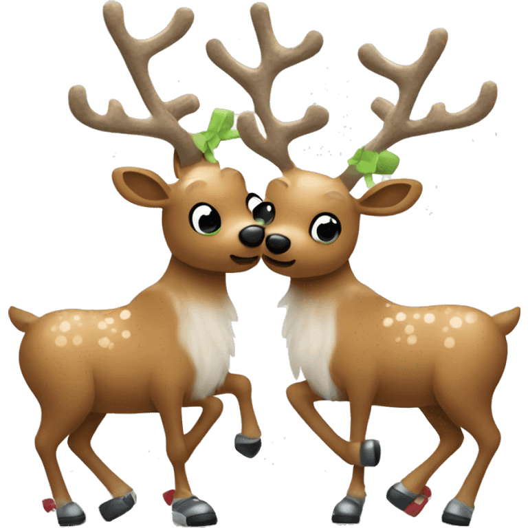 Pickleball reindeer emoji