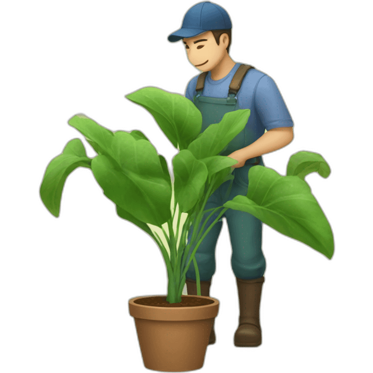 jayce watering plantes emoji