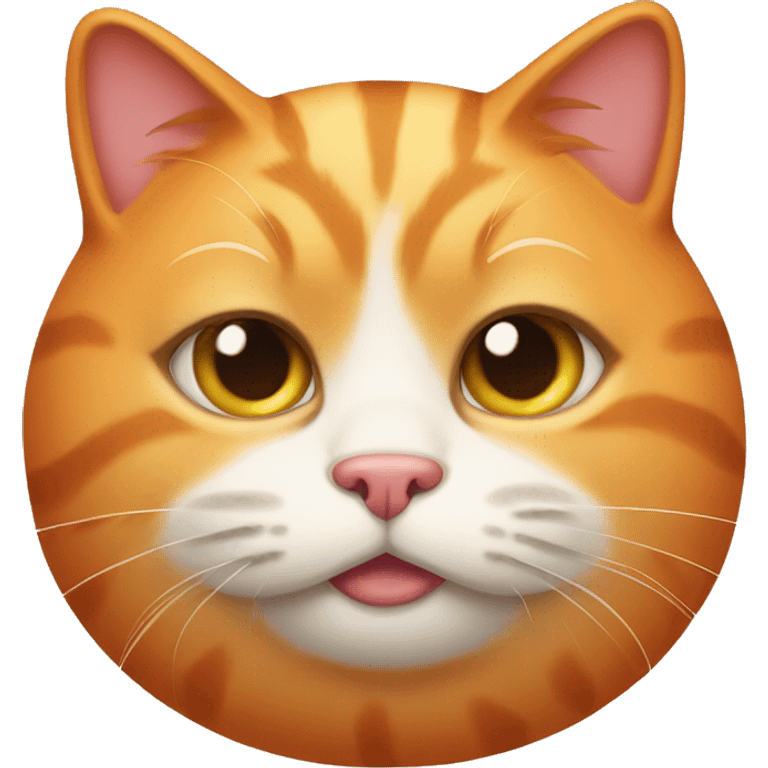 Orange fat cat emoji