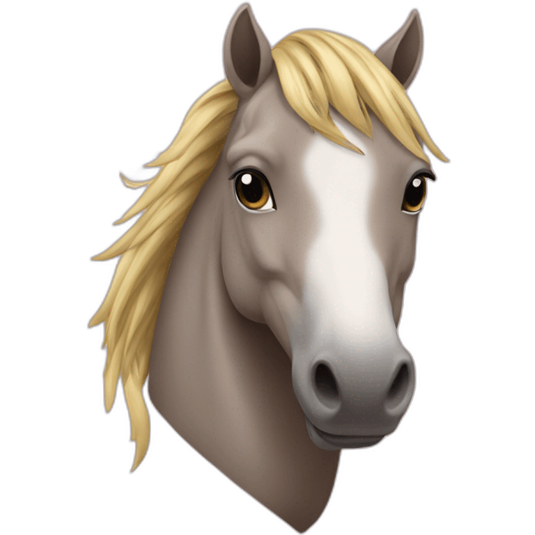 Cheval dans coeur emoji