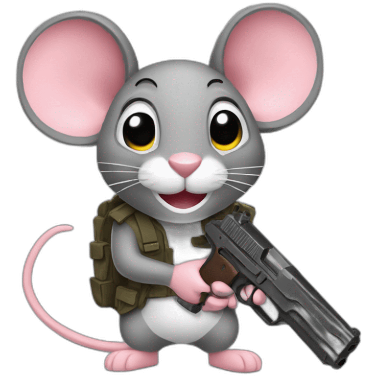 gun mouse emoji