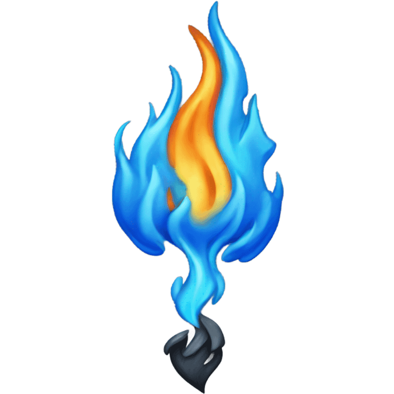 iOS blue fire  emoji