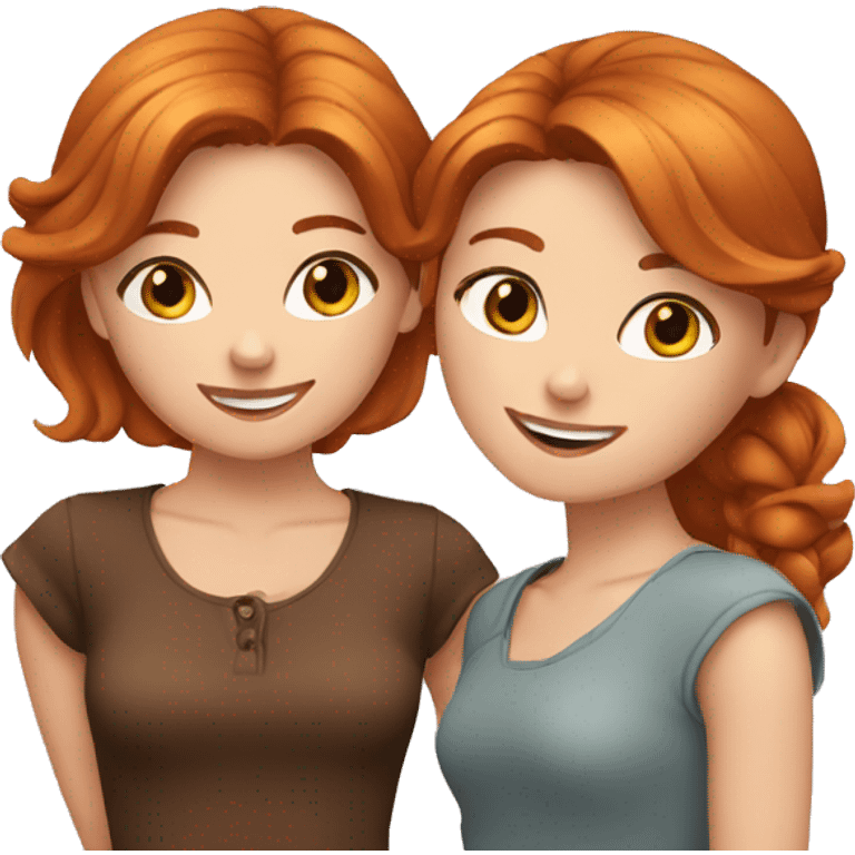 two--girls-best-friends-brownhair-ginger emoji