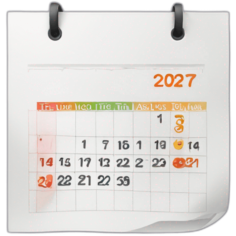 Calendar  emoji