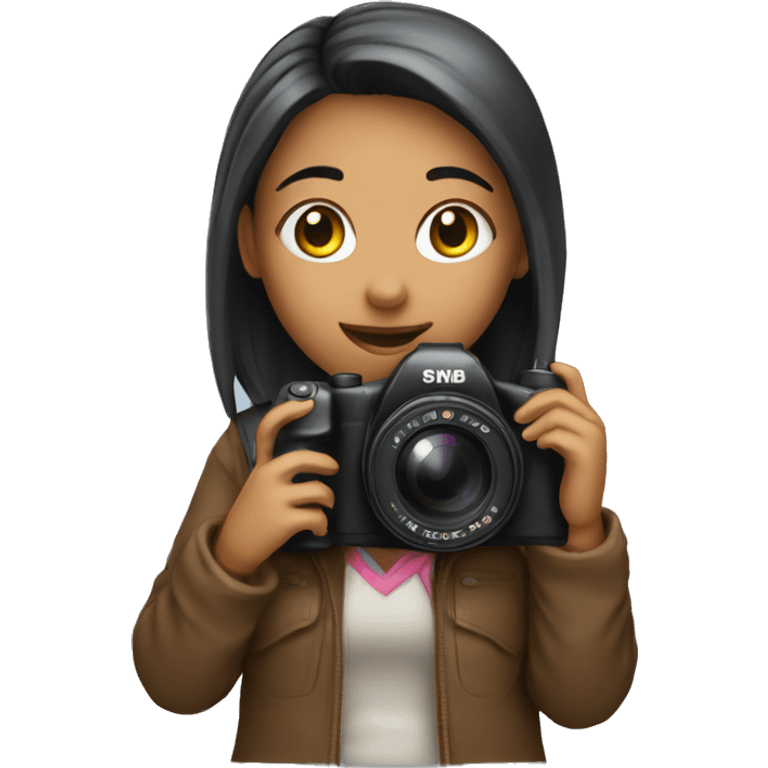 girl with camera emoji