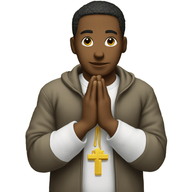 Praying hands with cash emoji