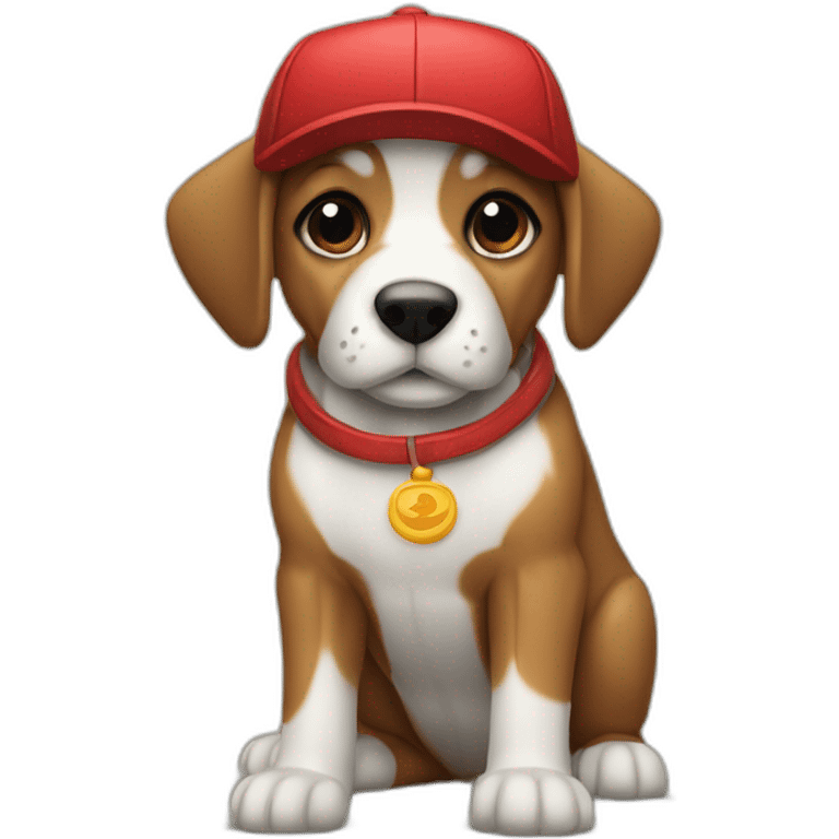 perro snauzer con rejas paradas con gorras de navidad emoji