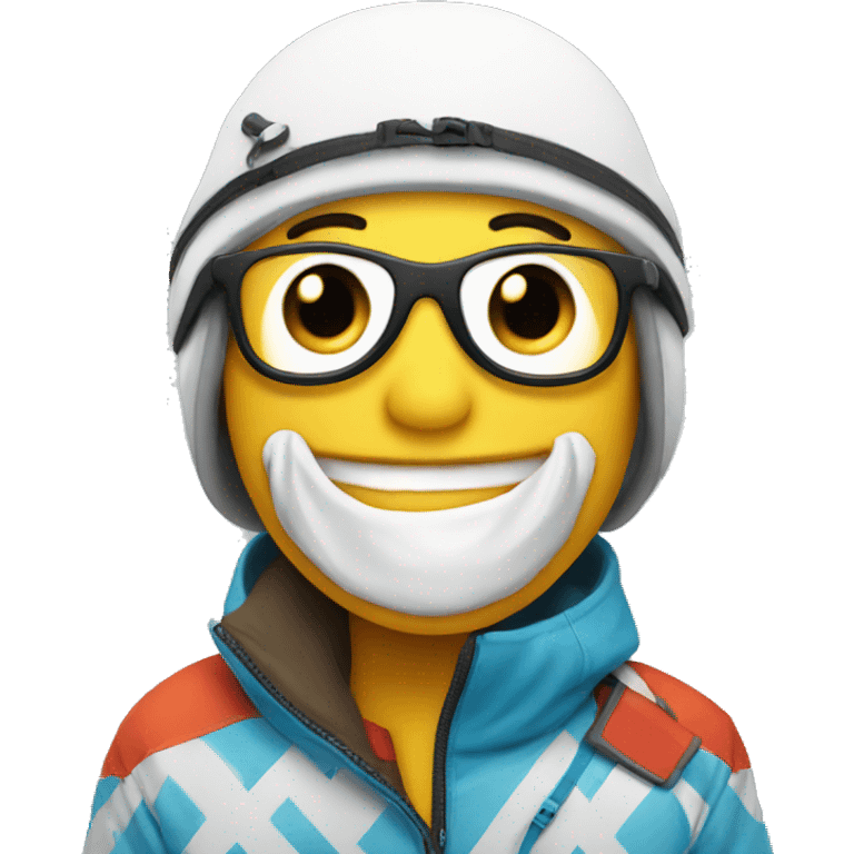 smiley wearing ski  emoji