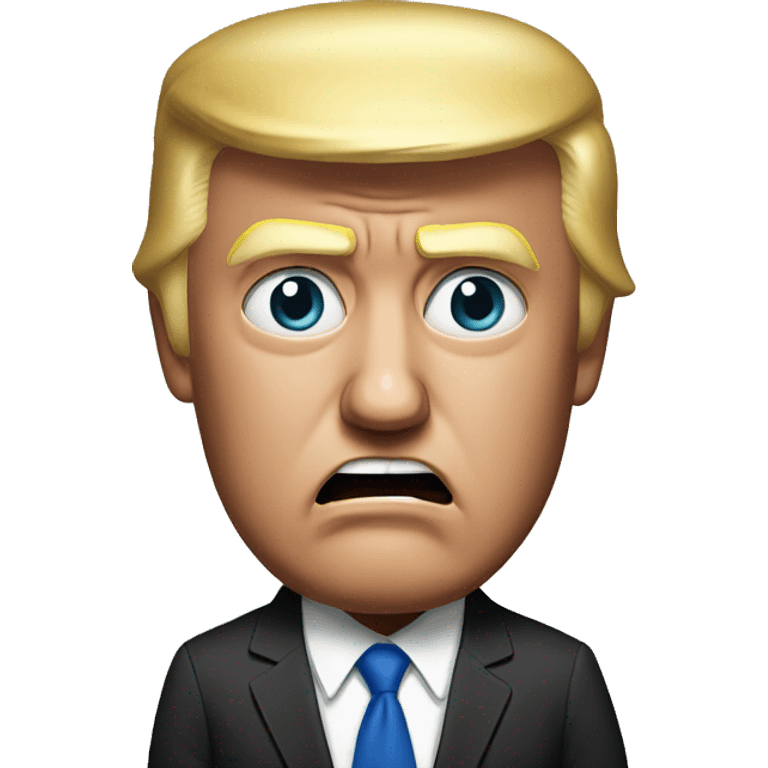 Trump furious emoji