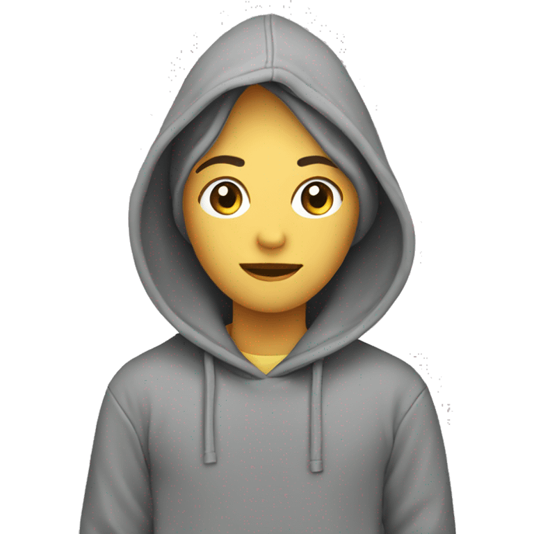 hoodie grey emoji