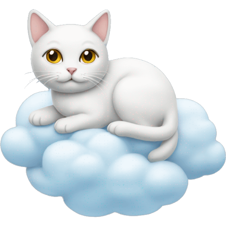 cat on a cloud emoji