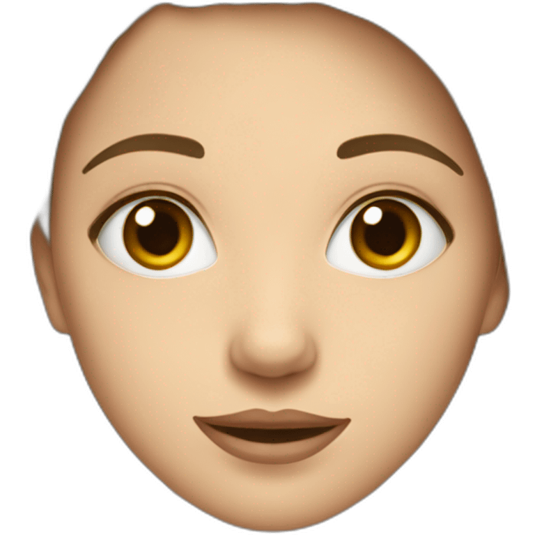 Fille avec des boutons sur le visage choquée emoji