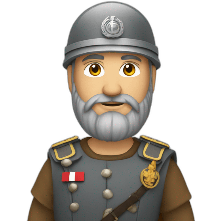 Un jarl allemand avec son uniforme  emoji