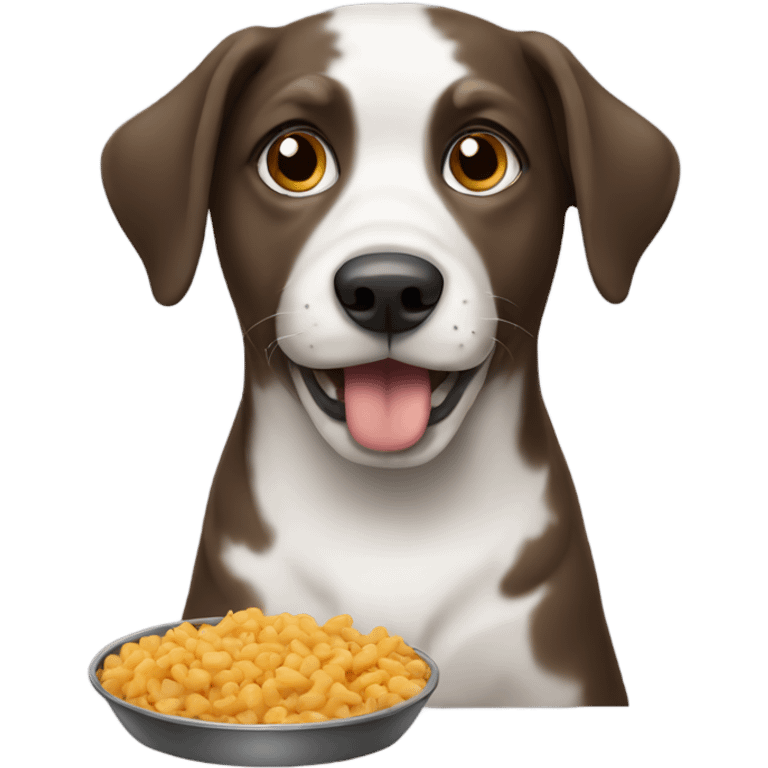 dog eating food emoji