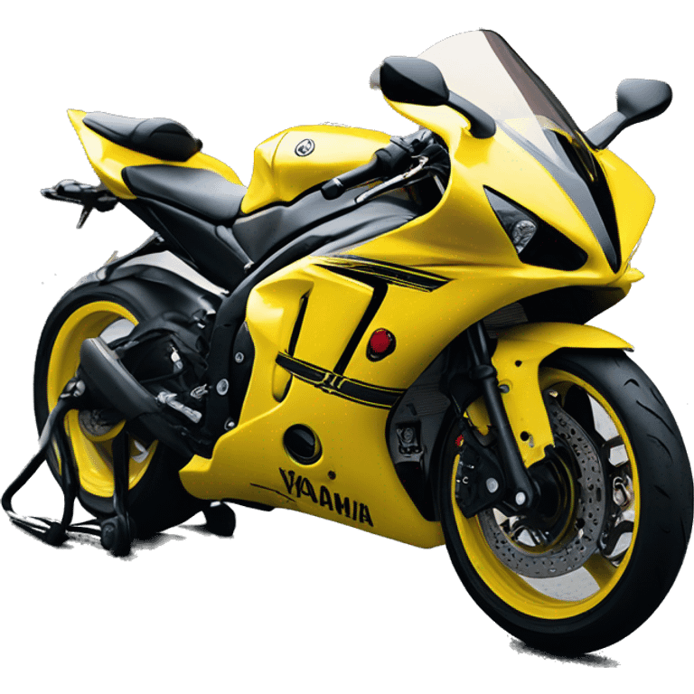 Yamaha 60th aniversary yellow R1 emoji