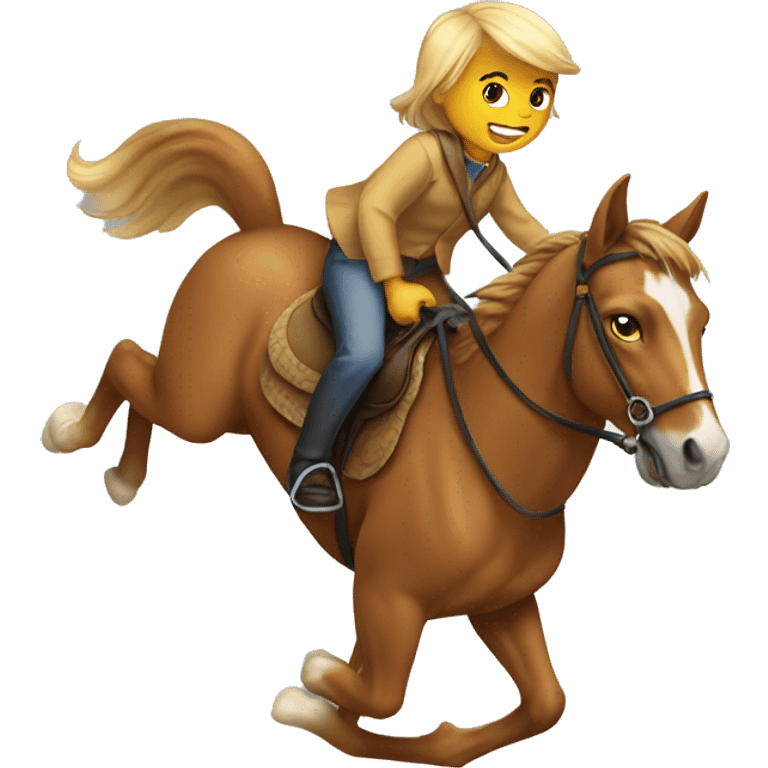 Cat ride a horse  emoji