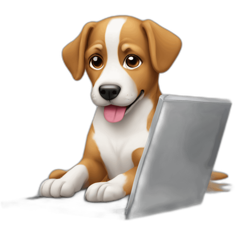 dog with laptop emoji