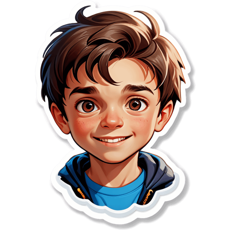 realistic portrait of a boy emoji