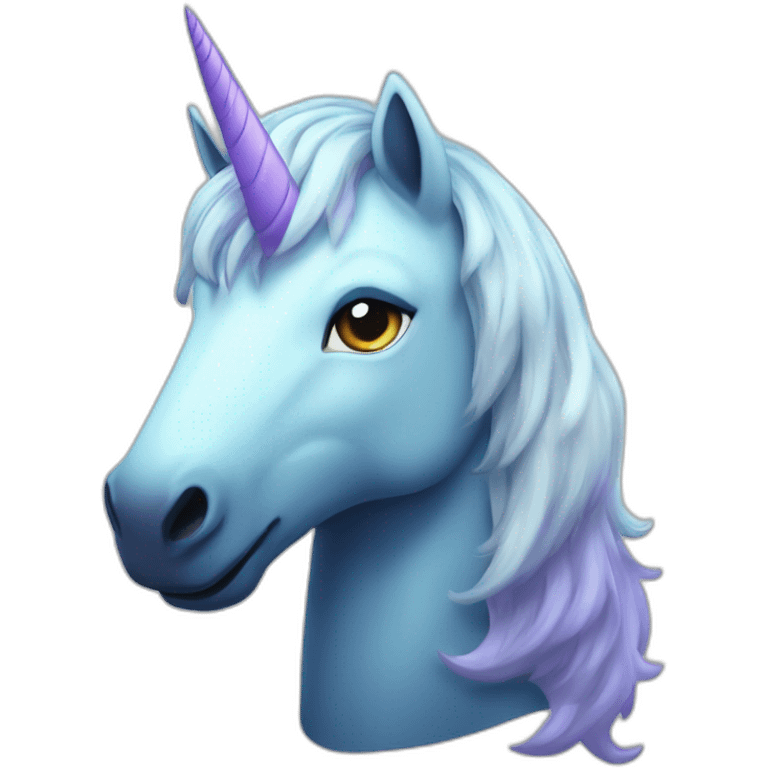 Licorne obèse emoji