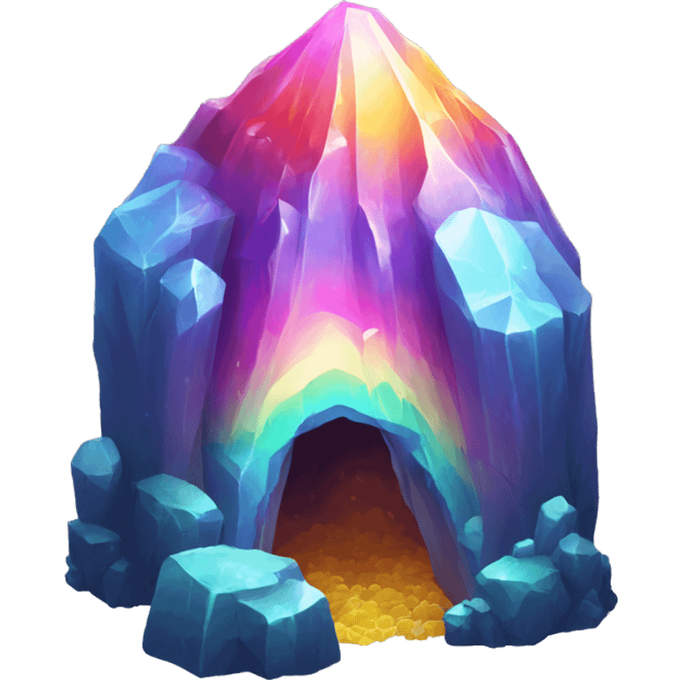 rainbow crystal cave emoji