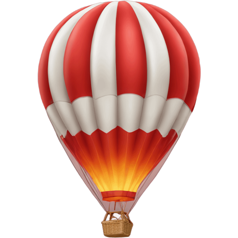 red hot air balloon emoji